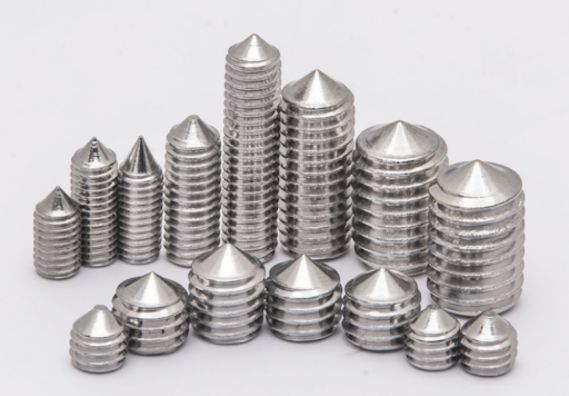 Cone Point Grub Screw - Brass Fastener by  Kishor Industries